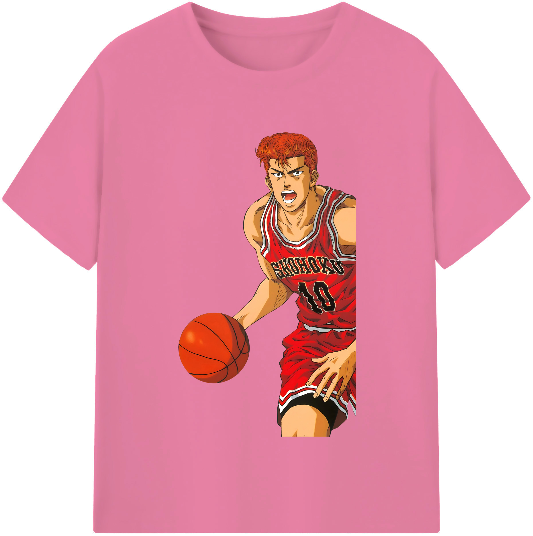 SLAM DUNK／スラムダンク 綿100％半袖Tシャツ（フロントプリント）